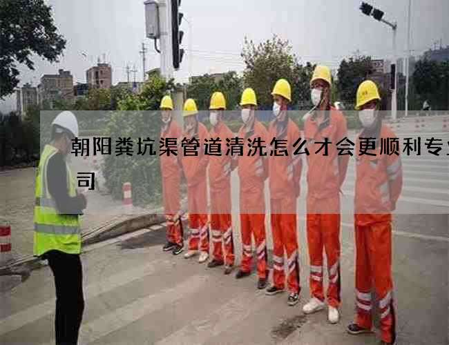 朝阳粪坑渠管道清洗怎么才会更顺利专业公司