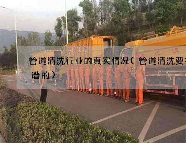 管道清洗行业的真实情况(管道清洗要找靠谱的) 管道清洗行业的真实情况(管道清洗要找靠谱的)