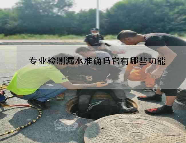 专业检测漏水准确吗它有哪些功能