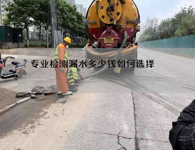 专业检测漏水多少钱如何选择? 专业检测漏水多少钱如何选择?