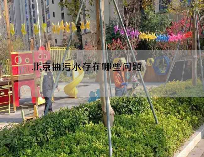 北京抽污水存在哪些问题