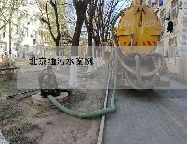 北京抽污水案例