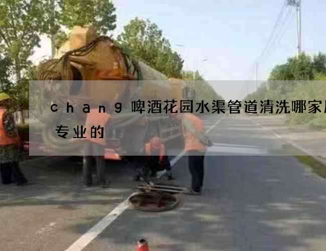 chang啤酒花园水渠管道清洗哪家服务专业的