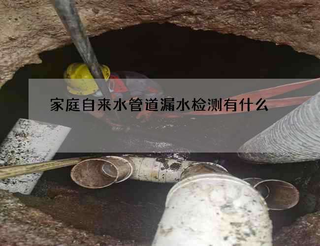 家庭自来水管道漏水检测有什么