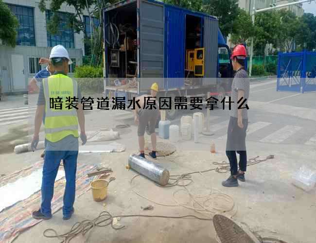 暗装管道漏水原因需要拿什么