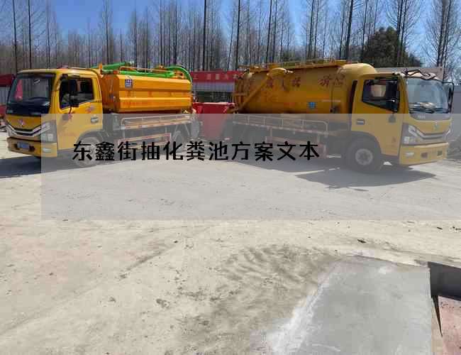 东鑫街抽化粪池方案文本