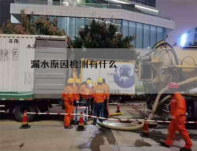 漏水原因检测有什么