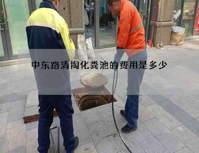 中东路清掏化粪池的费用是多少