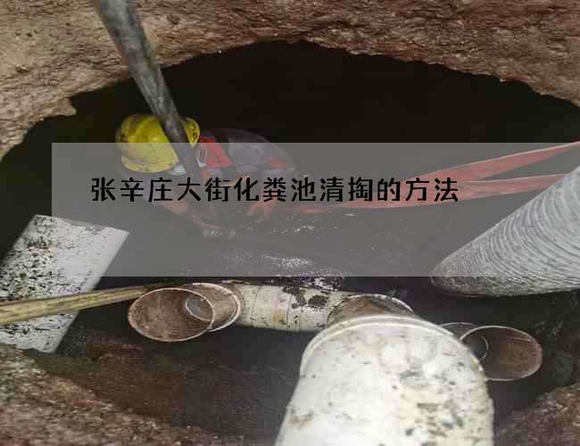 张辛庄大街化粪池清掏的方法